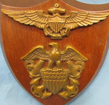 US Cold War Era Navy Pilots Trophy Wall Plaque — image 3