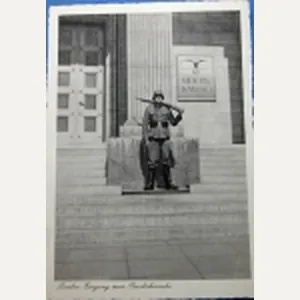 German WWII Postcard, SS Guard Reichskanzlei
