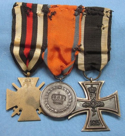 German WWI Medal Trio, Wurttemberg Long Service — image 3