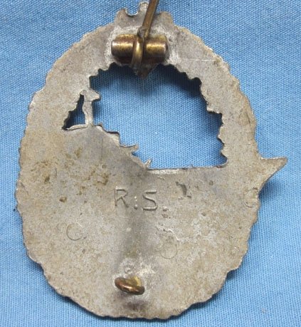 German WWII Kriegsmarine Destroyer Badge, R.S. Maker — image 3