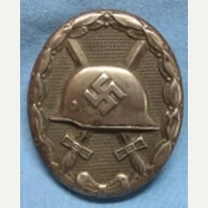 German WWII Black Wound Badge, Steel, Maker Marked L/56