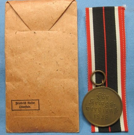 German WWII War Merit Medal & Envelope — image 3