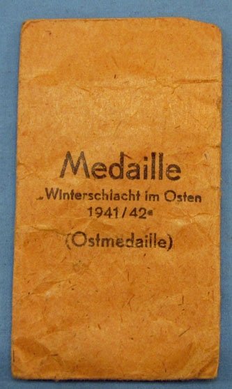 German WWII Eastern Front Medal Issue Envelope — image 2