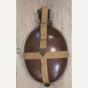 German WWII Wehrmacht Composition Bodied Canteen 'Coconut' Ritter Mfg. HRE …