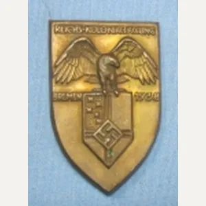 German WWII Colonial Association Tinnie, Bremen 1938