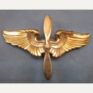 US WWII USAAF Air Cadet Visor Hat Emblem