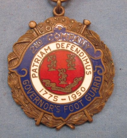 US Post WWII Era, 175th Anniversary Medal, 2nd Company Governor's Foot Guards, Connecticut — image 3