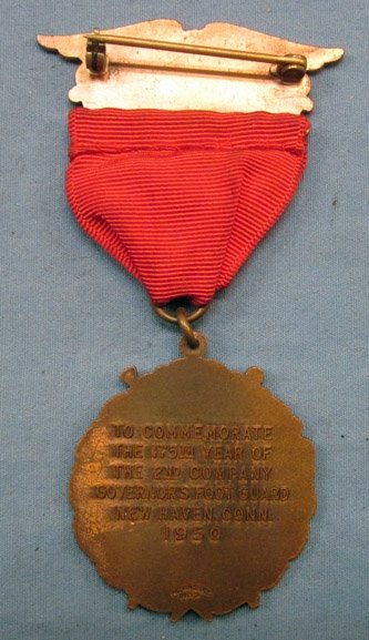 US Post WWII Era, 175th Anniversary Medal, 2nd Company Governor's Foot Guards, Connecticut — image 4