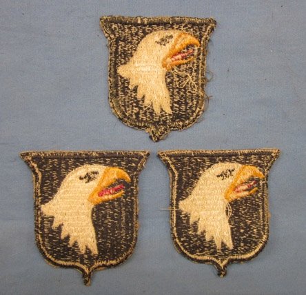 US WWII 101st Airborne SSI Lot, 3 Patches — image 3