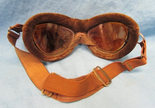  Japanese WWII Army Pilot Flying Helmet & Goggles, Original Goggle Box — image 6