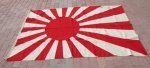 Japanese WWII Naval Pattern Large Handstitched Rising Sun Flag