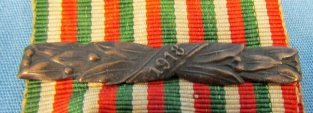  Italian WWI War Medal, 1918 Bar — image 3