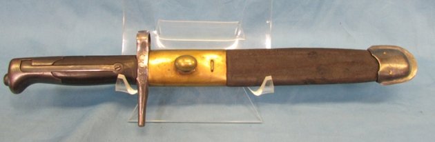 Italian M1871/16 Bayonet, Brescia Arsenal, Long Locking Spring — image 2