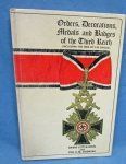 Book, Orders, Decorations, Medals and Badges of the Third Reich