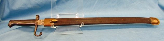  Italian M1871 Vetterli Bayonet, Full Length Blade, Long Spring — image 2