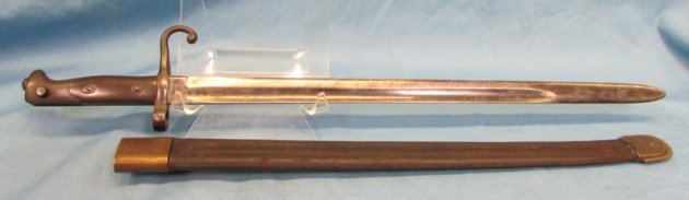  Italian M1871 Vetterli Bayonet, Full Length Blade, Long Spring — image 6