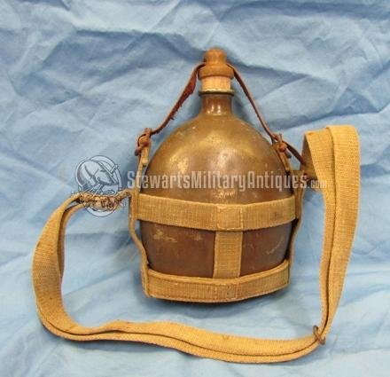  Japanese WWII Army Enlisted Canteen, Canvas Harness — image 2