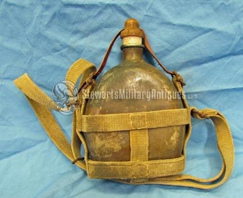  Japanese WWII Army Enlisted Canteen, Canvas Harness — image 3