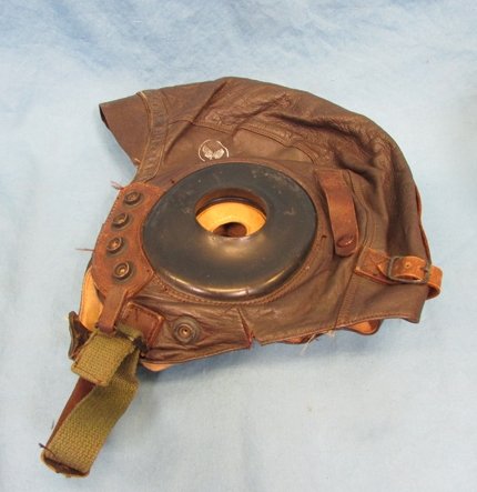  US WWII Army Air Force Flight Helmet, Type A-11, Size Medium — image 2