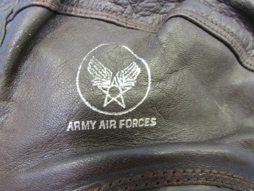  US WWII Army Air Force Flight Helmet, Type A-11, Size Medium — image 3