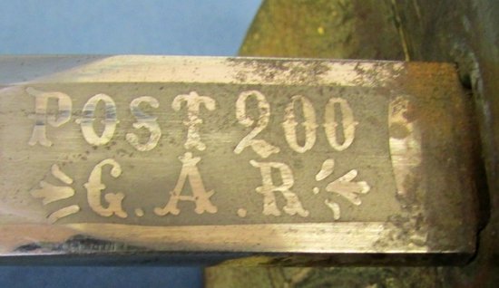  US Post Civil War G.A.R. Sword, Post No. 200 — image 7