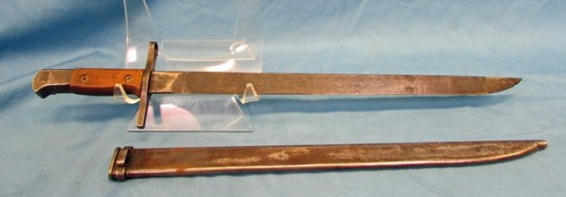  Japanese WWII Type 30 Bayonet, Hikari Seiki, Tokyo Hourglass — image 3