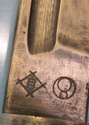  Japanese WWII Type 30 Bayonet, GI Modified Fighting Knife — image 4