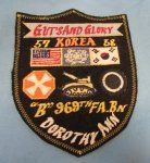 US Post Korean War Cloth 1st Corps, 4th Army Tour …