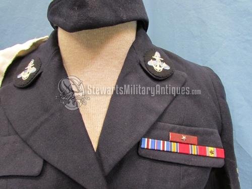  US WWII-Cold War Named Navy WAVE Grouping, Named Good Conduct Medal, DogTags etc. — image 3