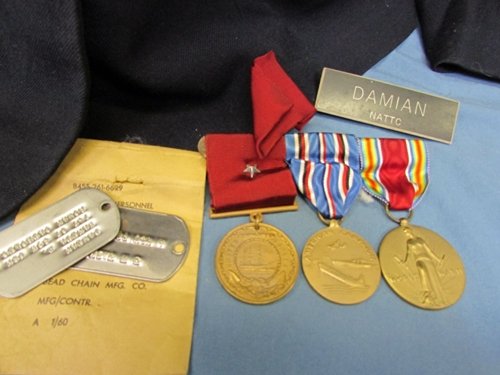  US WWII-Cold War Named Navy WAVE Grouping, Named Good Conduct Medal, DogTags etc. — image 4