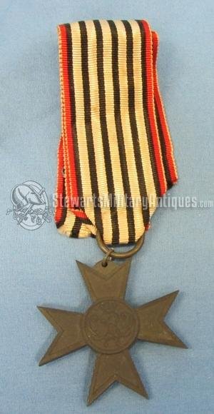  German WWI Prussian War Service Medal & Ribbon — image 2