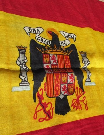  Spanish WWII Era National Flag, Pre 1945 Pattern — image 3