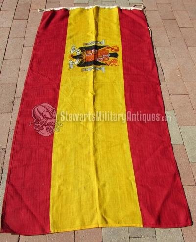  Spanish WWII Era National Flag, Pre 1945 Pattern — image 4
