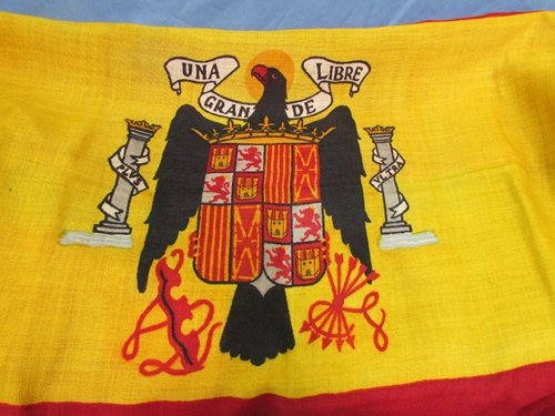  Spanish WWII Era National Flag, Pre 1945 Pattern — image 5