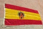 Spanish WWII Era National Flag, Pre 1945 Pattern