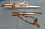 Bulgarian Cold War Era Officers Dagger & Hanger