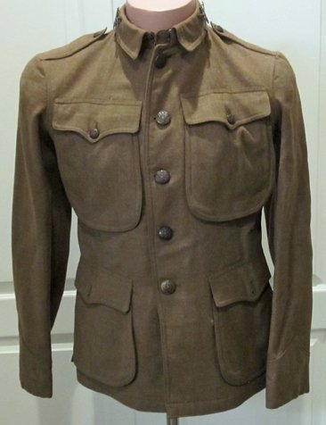 US Pre WWI US Army Pattern 1906 Enlisted Wool Service Coat, 1908 Contract Tag — image 2