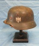 German WWII Army M1935/40 Steel Helmet, Complete,