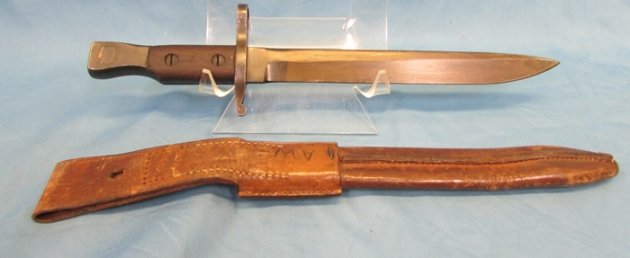  Canadian WWI 2nd Model Ross Rifle Bayonet & US Marked Scabbard — image 7