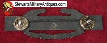 US WWII Pattern Sterling Silver Combat Infantry Badge — image 2