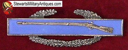 US WWII Pattern Sterling Silver Combat Infantry Badge — image 3