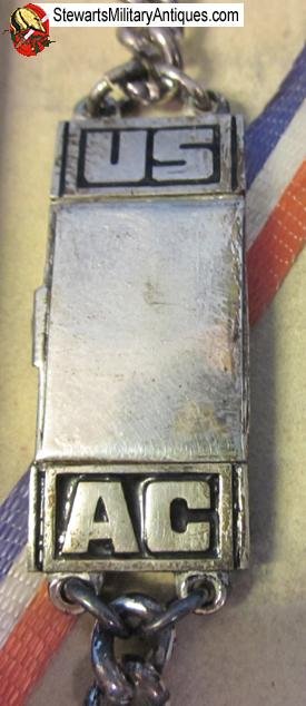 US WWII, Luke Field Arizona USAAC Sterling Bracelet, Original Box — image 5