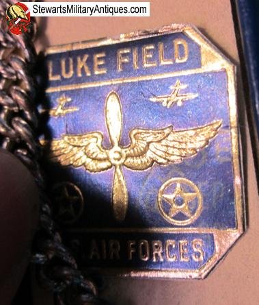 US WWII, Luke Field Arizona USAAC Sterling Bracelet, Original Box — image 6