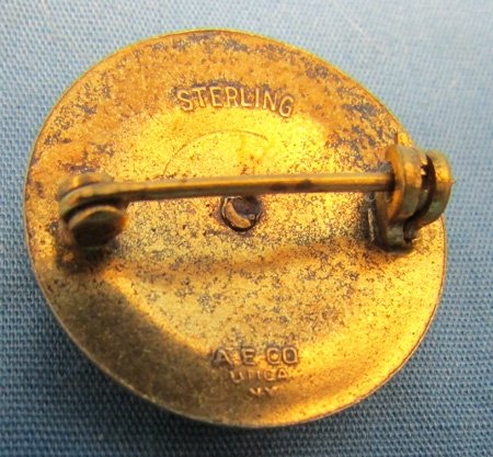 US WWII Merchant Marine Service Badge, Sterling — image 3