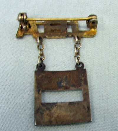 US WWII USA Captain Sweetheart Pin, Sterling Marked — image 3