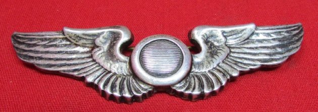 US WWII, USAAF 3 Inch Observer Wings, Sterling — image 2