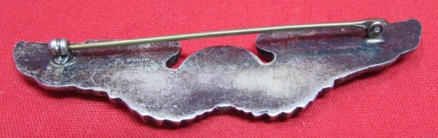 US WWII, USAAF 3 Inch Observer Wings, Sterling — image 3