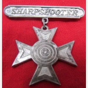 US 1885-1921, US Army Sharpshooter Badge, Sterling