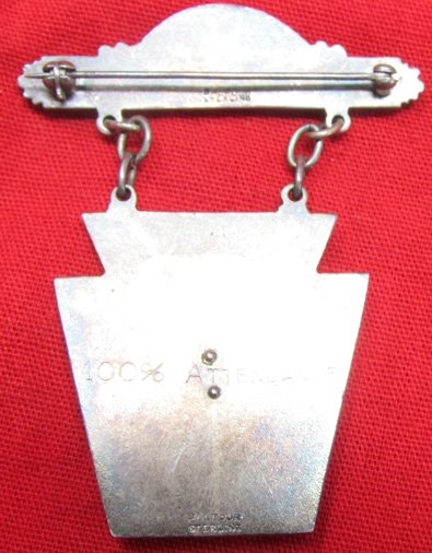 US Pre WWII, PNG 28th Division Special Troops Badge, Sterling, Balfour Mfg. — image 3