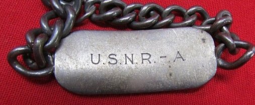US WWII ID Bracelet, USNR, Sterling — image 4